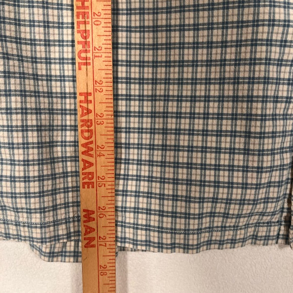 Pendelton Hiking Shirt Mens XL Blue Plaid Short Sleeve Casual Button Down - Picture 6 of 7